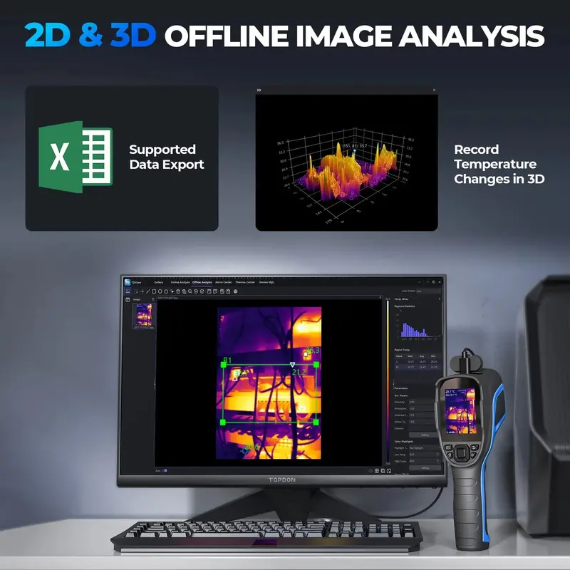 TOPDON Thermal Imaging Camera – 256 × 192 IR Resolution for Professional Diagnostics