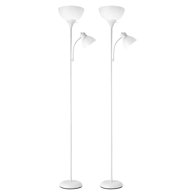 Torchiere-Style Floor Lamp – Dual-Purpose Reading Light with 3-Level Dimming