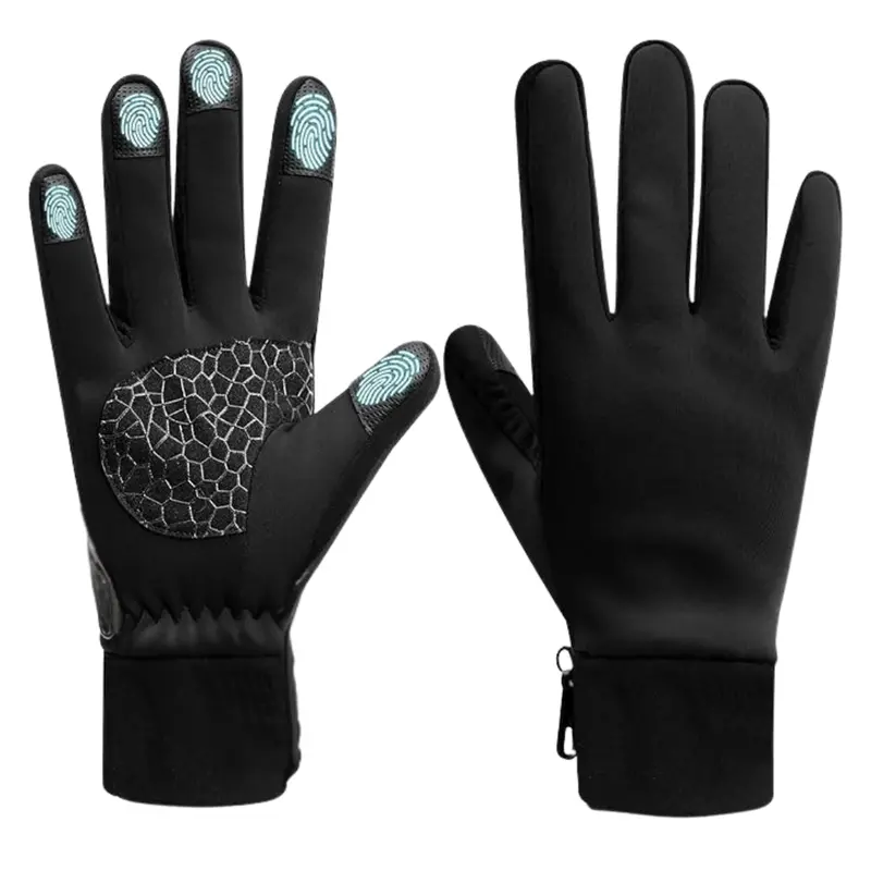 Touchscreen-Compatible Winter Gloves with Insulated Lining and Silicone Grip Palm 6