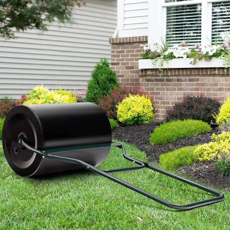 Tow-Behind Lawn Roller – 16 x 20-Inch Water-Filled Drum for Seeding, Sodding & Grading