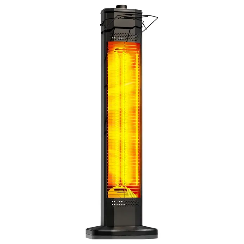 Tower-Style Electric Patio Heater with Adjustable Heat Settings and Remote Timer 2