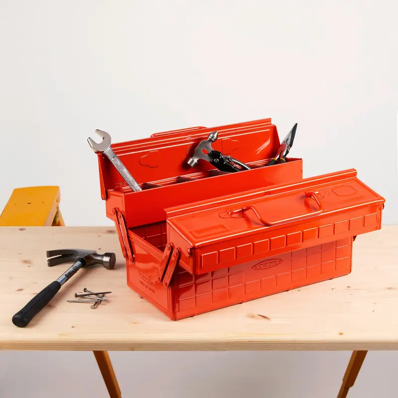 Toyo ST-350 Portable Tool Box – Burnt Orange Finish