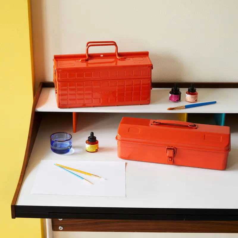 Toyo ST-350 Portable Tool Box – Burnt Orange Finish