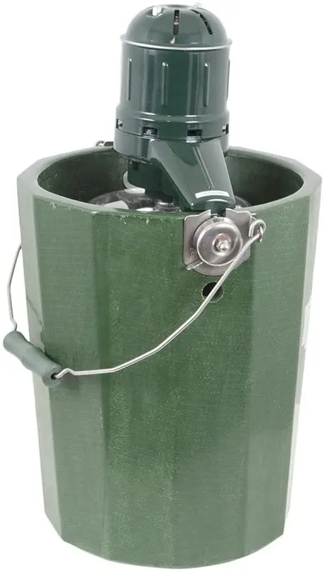 Traditional 6-Quart Electric Ice Cream Maker – Old-Fashioned Churn Style with Motorized Agitator
