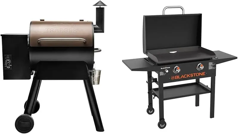 Traeger Pro 22 Pellet Grill and Smoker – Electric Wood-Fired Cooking System in Bronze Finish | WiFIRE-Enabled Smart Grilling