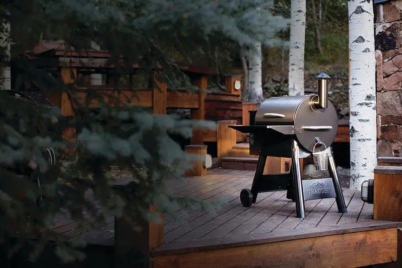 Traeger Pro 22 Pellet Grill and Smoker – Electric Wood-Fired Cooking System in Bronze Finish | WiFIRE-Enabled Smart Grilling