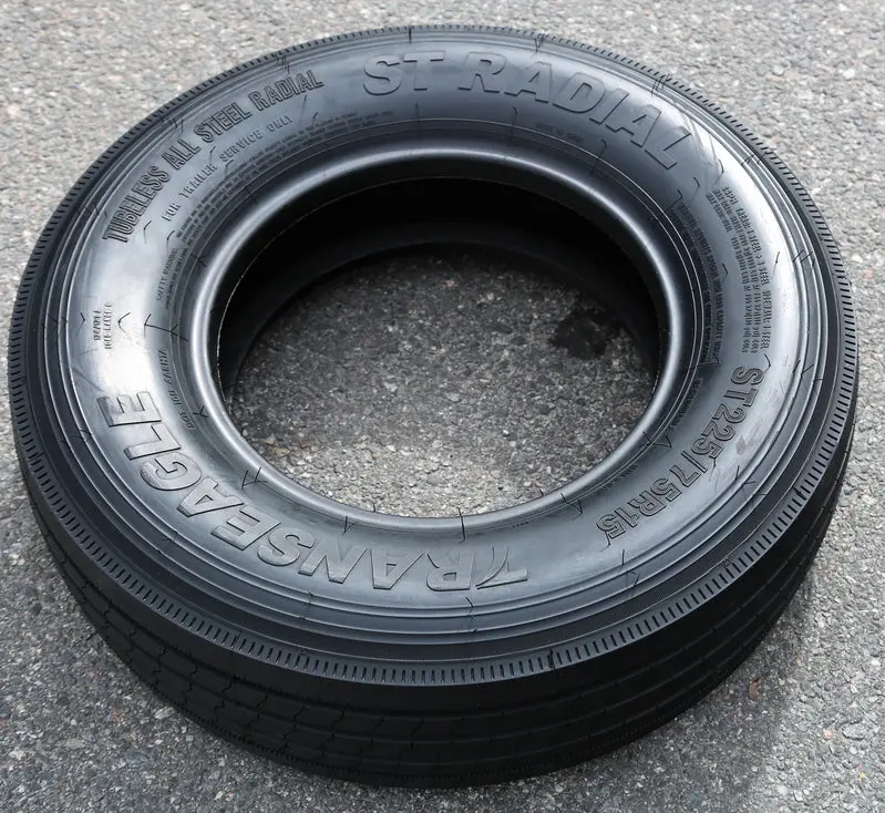 Transeagle ST225/75R15 Steel-Belted Trailer Tire Set (4) – Load Range G (14 Ply)