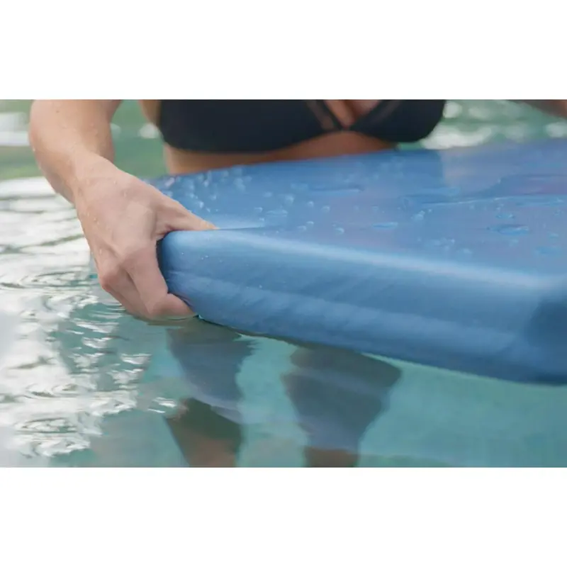 TRC Recreation Super Soft Sunsation Pool Float – Metallic Blue, 2.5" High-Density Foam, UV-Fade Resistant