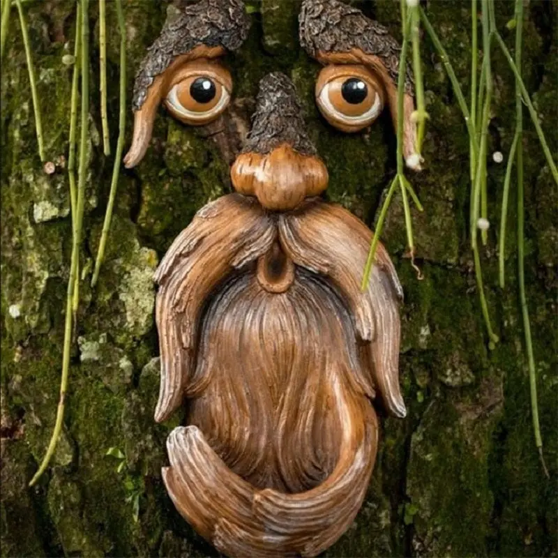 Tree Face Bird Feeder Station | Nature-Inspired Garden Wildlife Attractor