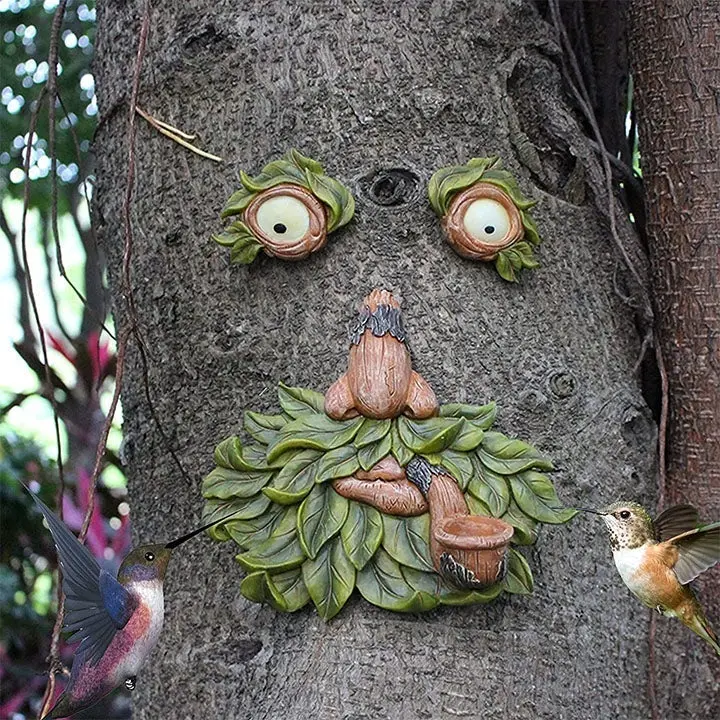 Tree Face Bird Feeder Station | Nature-Inspired Garden Wildlife Attractor