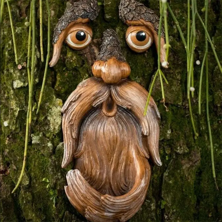 Tree Face Bird Feeder Station | Nature-Inspired Garden Wildlife Attractor