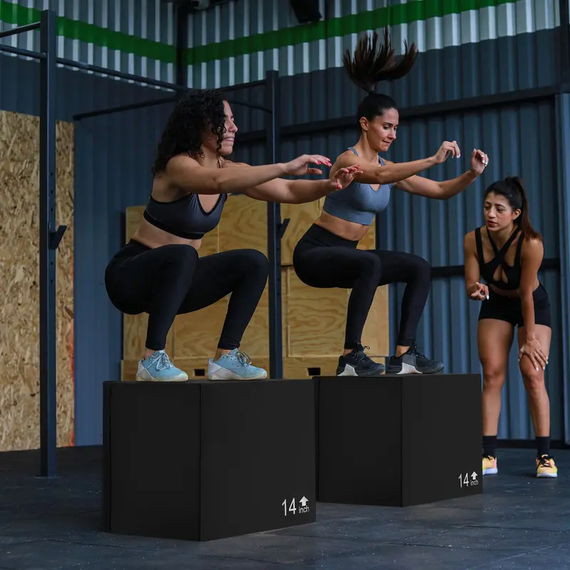 Tri-Functional High-Density Foam Plyometric Box 2
