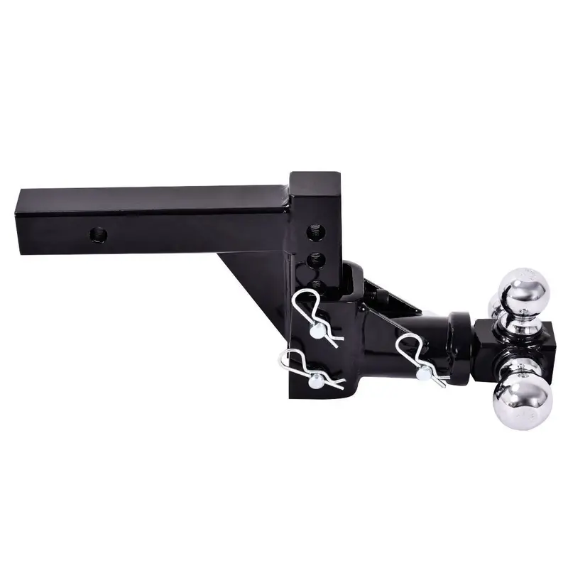 Triple-Ball Swivel Drop Hitch Mount for 2-Inch Receiver Trailers