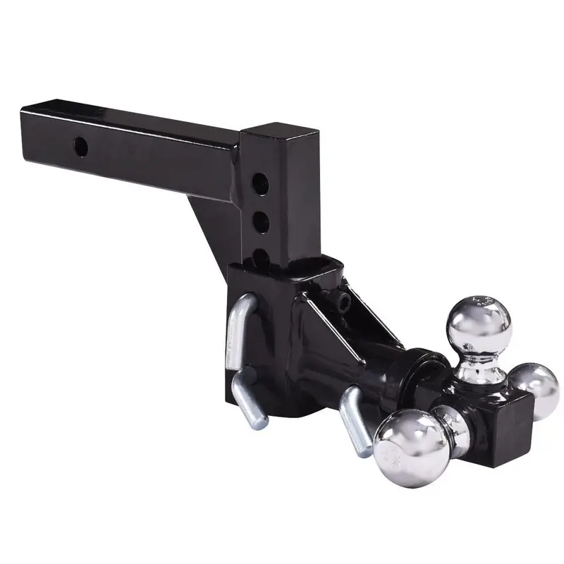 Triple-Ball Swivel Drop Hitch Mount for 2-Inch Receiver Trailers