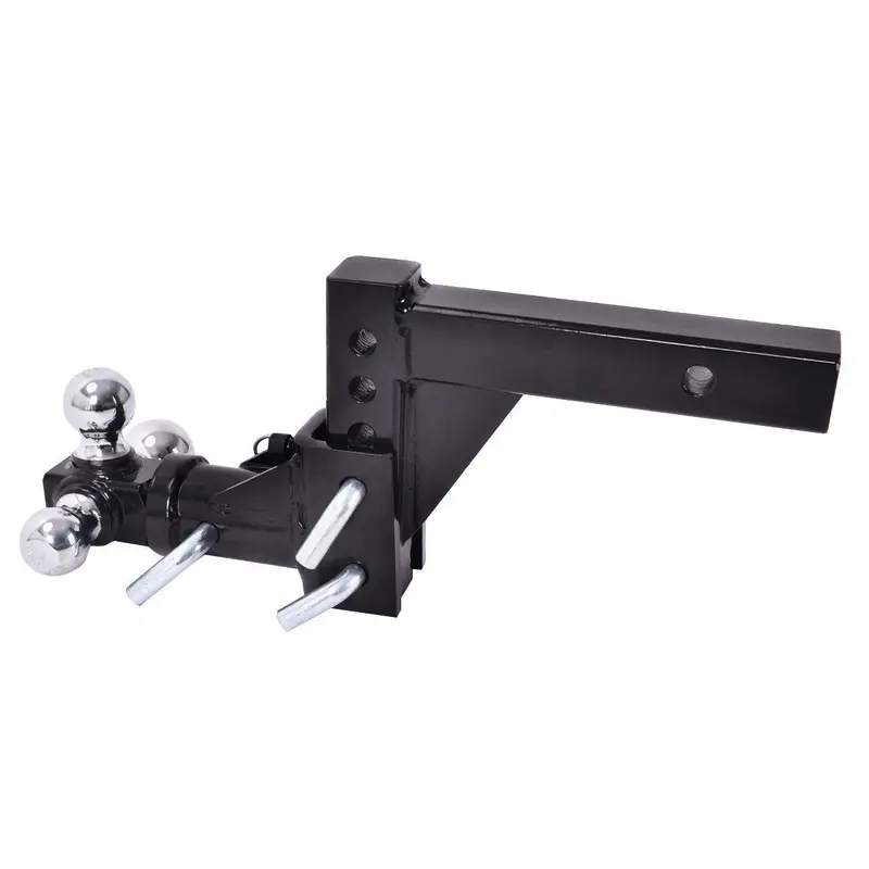 Triple-Ball Swivel Drop Hitch Mount for 2-Inch Receiver Trailers