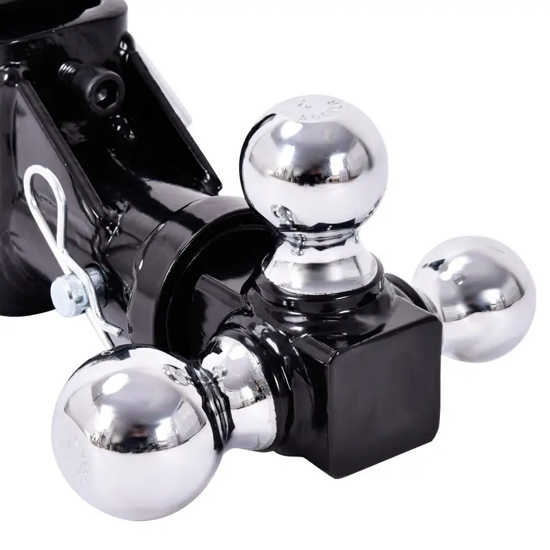 Triple-Ball Swivel Drop Hitch Mount for 2-Inch Receiver Trailers