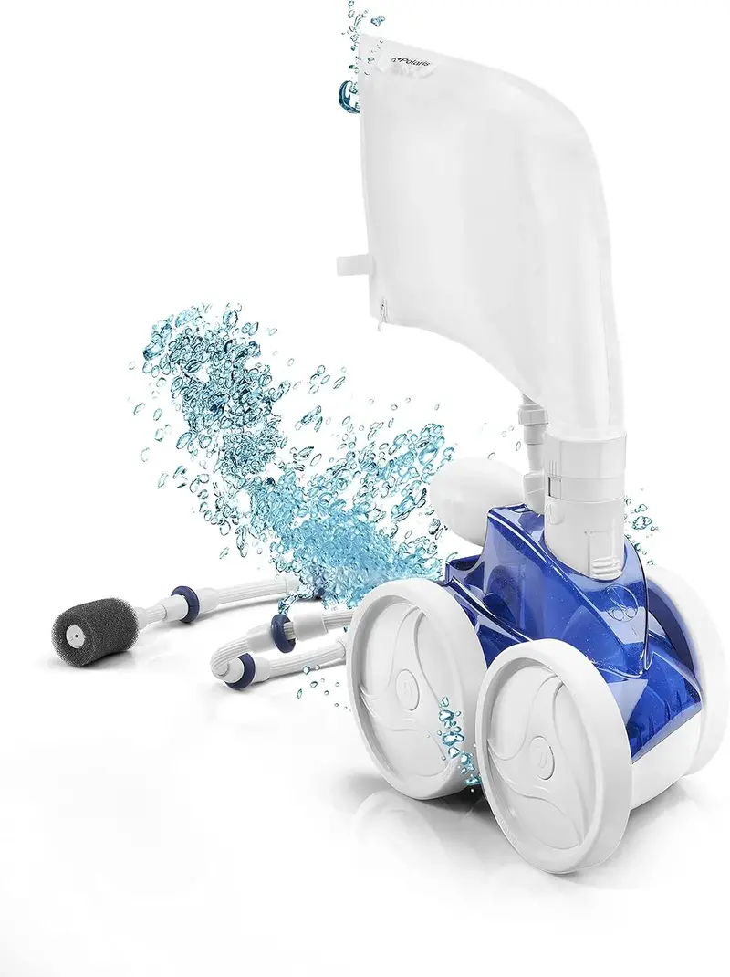 Triple-Jet In-Ground Pool Cleaner — 31-Foot Hose, Single-Chamber Debris Bag, Pressure-Driven Automatic Vacuum 2