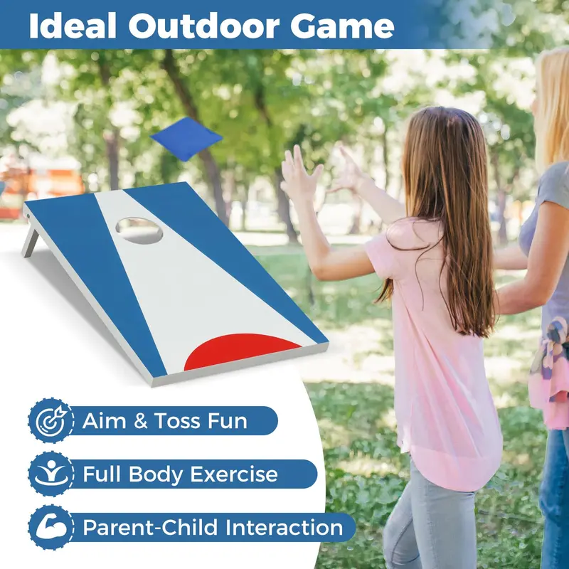 Triple-Pack Cornhole Game Set: 2-Foot Boards with Eight Premium Bean Bags 2