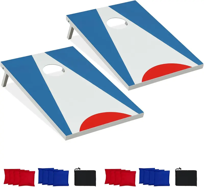 Triple-Pack Cornhole Game Set: 2-Foot Boards with Eight Premium Bean Bags