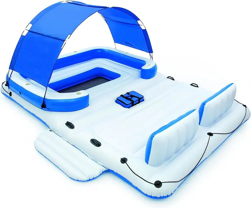 Tropical Breeze Inflatable Pool Raft – Oversized Floating Lounge for Relaxation