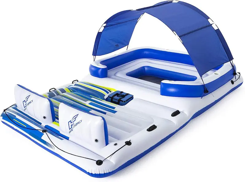 Tropical Breeze Inflatable Pool Raft – Oversized Floating Lounge for Relaxation