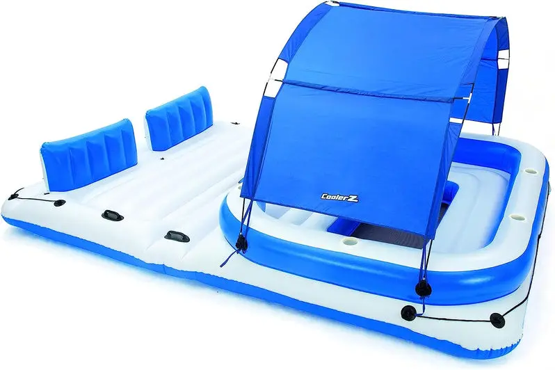 Tropical Breeze Inflatable Pool Raft – Oversized Floating Lounge for Relaxation