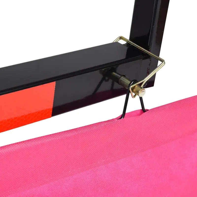 Truck Bed Ladder Hitch Extender – Adjustable Black Rack with Flag Mount