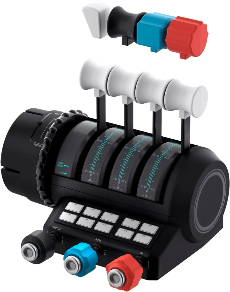 Turtle Beach VelocityOne Flight Simulator Controls – Xbox & PC-Compatible Black Yoke & Throttle System