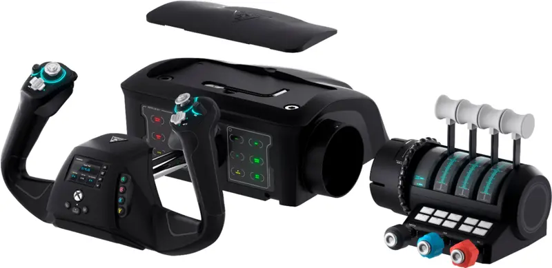 Turtle Beach VelocityOne Flight Simulator Controls – Xbox & PC-Compatible Black Yoke & Throttle System