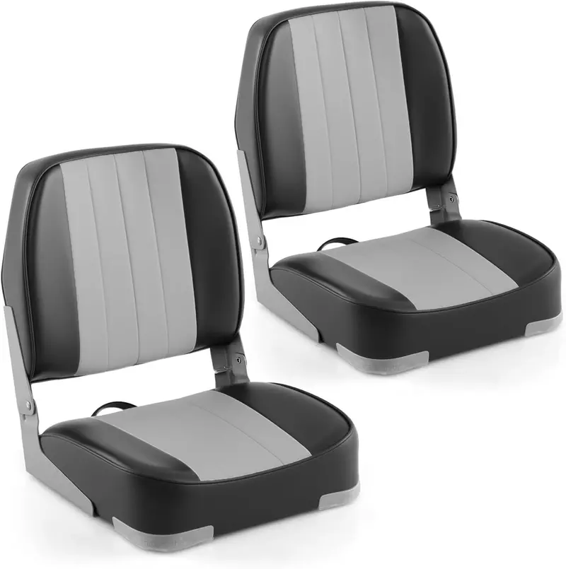 Twin Folding Boat Seats – Stainless Steel Hardware & Corrosion-Resistant Aluminum Hinges