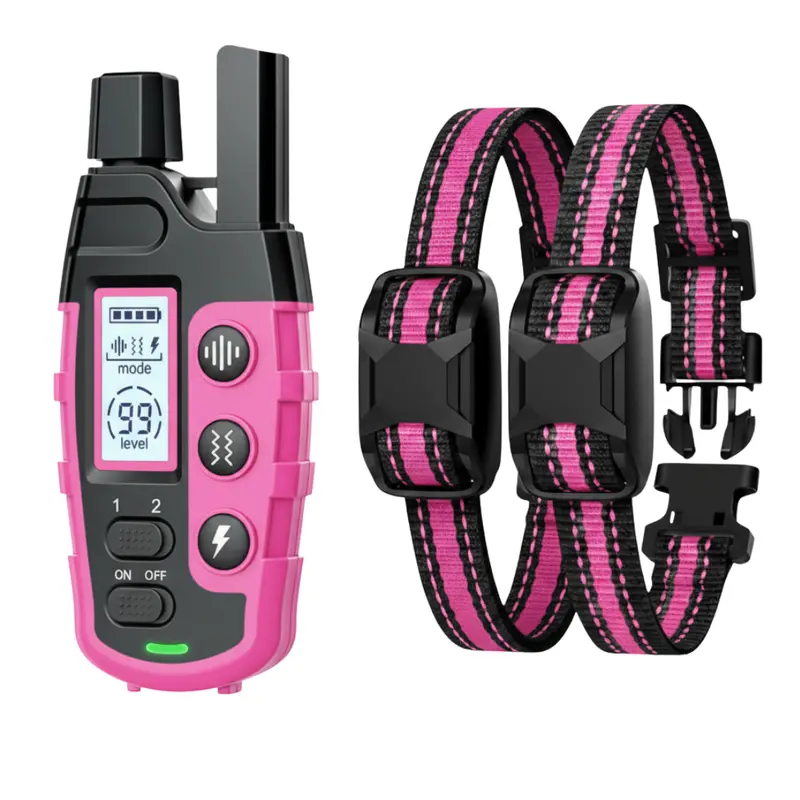 Two-Dog Remote Training Collar Set with Dual-Channel Transmitter 2