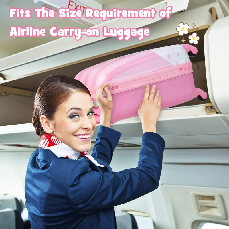 Two-Piece Kids’ Luggage Set: 12" and 16" Lightweight Spinner Suitcases 2