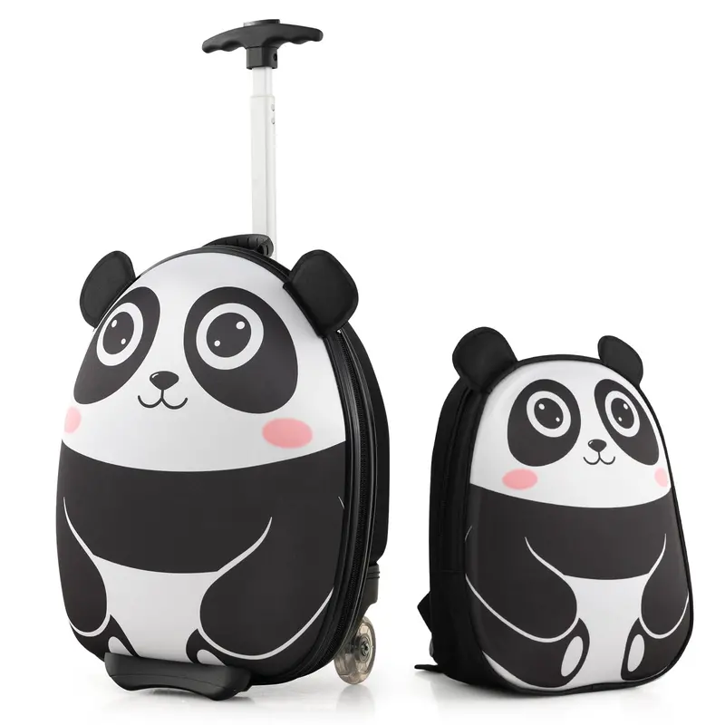 Two-Piece Kids’ Travel Set: 16-Inch Rolling Luggage + 12-Inch Backpack