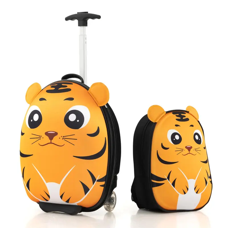 Two-Piece Kids’ Travel Set: 16-Inch Rolling Luggage + 12-Inch Backpack