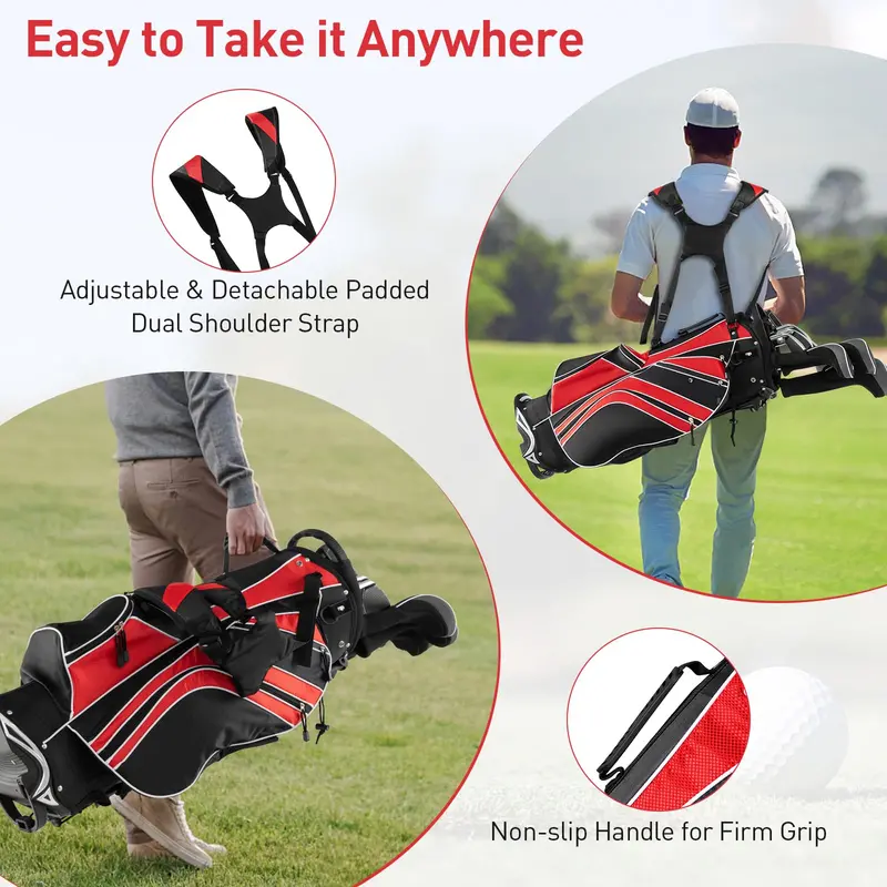 Ultra-Lightweight Golf Stand Bag – Compact Carry for Walking Rounds