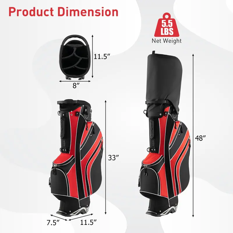 Ultra-Lightweight Golf Stand Bag – Compact Carry for Walking Rounds