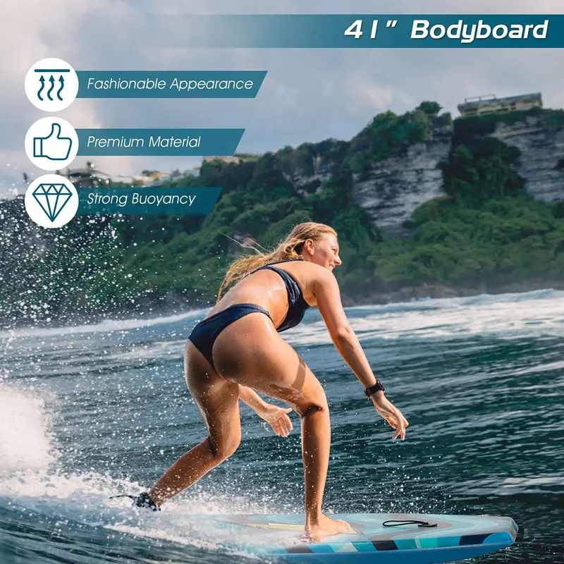 Ultra-Lightweight Performance Bodyboard — EPS Core, XPE Deck, 37–41 Inch Options