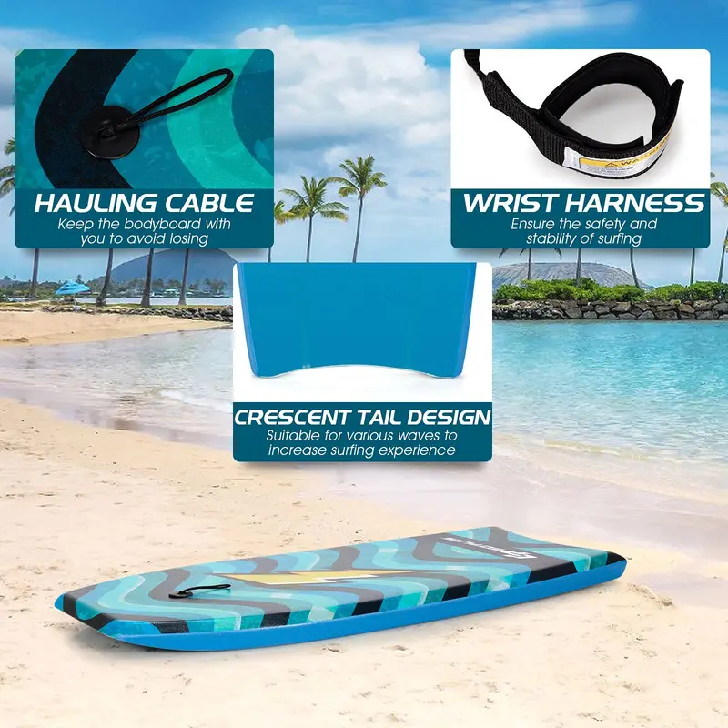 Ultra-Lightweight Performance Bodyboard — EPS Core, XPE Deck, 37–41 Inch Options