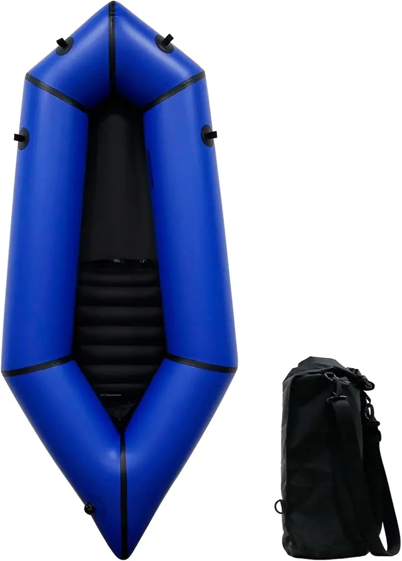 Ultra-Lightweight TPU Packraft – Single or Tandem Inflatable Kayak for Flatwater, Fishing, and Backcountry Adventures