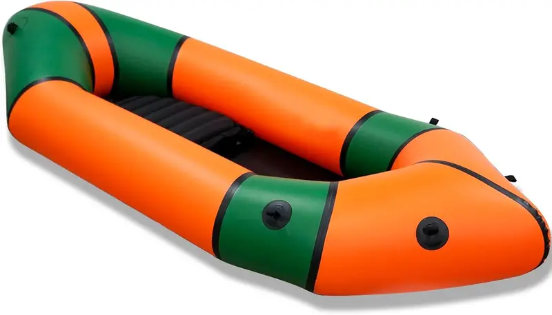 Ultra-Lightweight TPU Packraft – Single or Tandem Inflatable Kayak for Flatwater, Fishing, and Backcountry Adventures