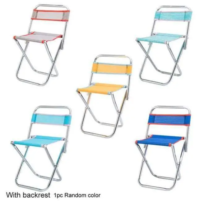 Ultralight Stainless Steel Folding Chair – Multi-Use Outdoor Seat for Camping, Beach & Fishing 2