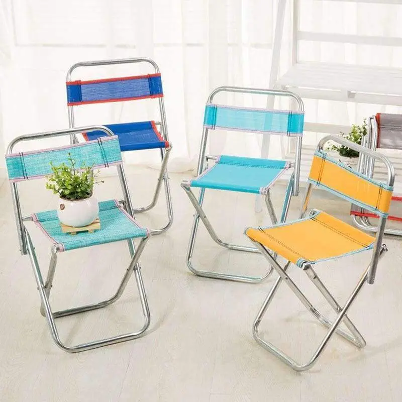 Ultralight Stainless Steel Folding Chair – Multi-Use Outdoor Seat for Camping, Beach & Fishing