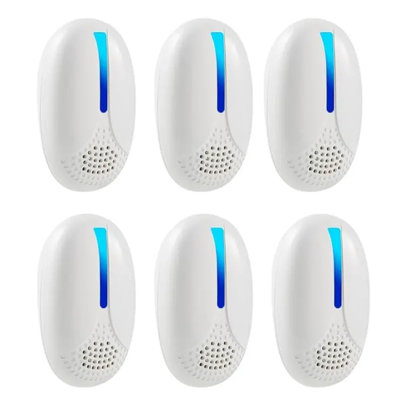 Ultrasonic Indoor Pest Repeller 6-Pack – Covers Up to 1600 Sq Ft