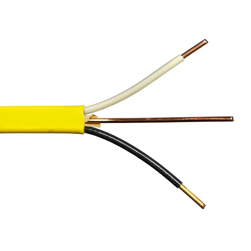 Unbranded 250-Foot 12/2 AWG NM-B Indoor Electrical Cable — White, Copper, Grounded