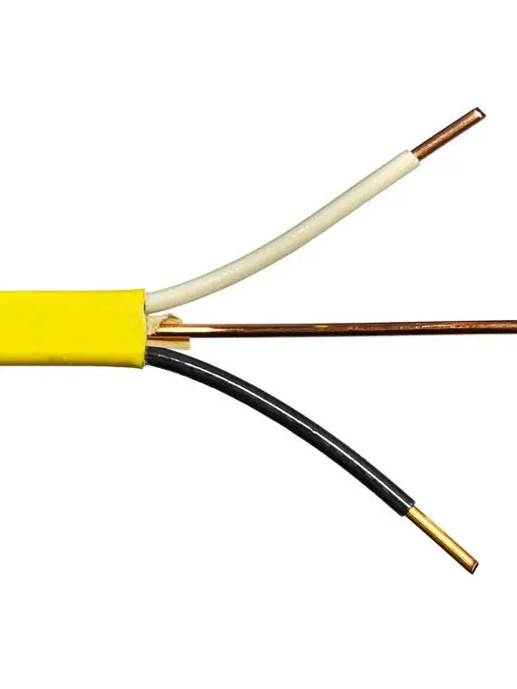 Unbranded 250-Foot 12/2 AWG NM-B Indoor Electrical Cable — White, Copper, Grounded