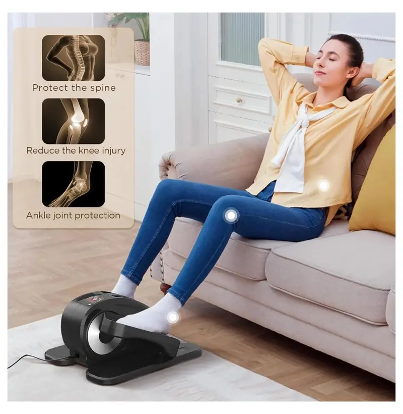 Under-Desk Elliptical Exerciser – Fully Assembled Seated Pedal Trainer for Home Use