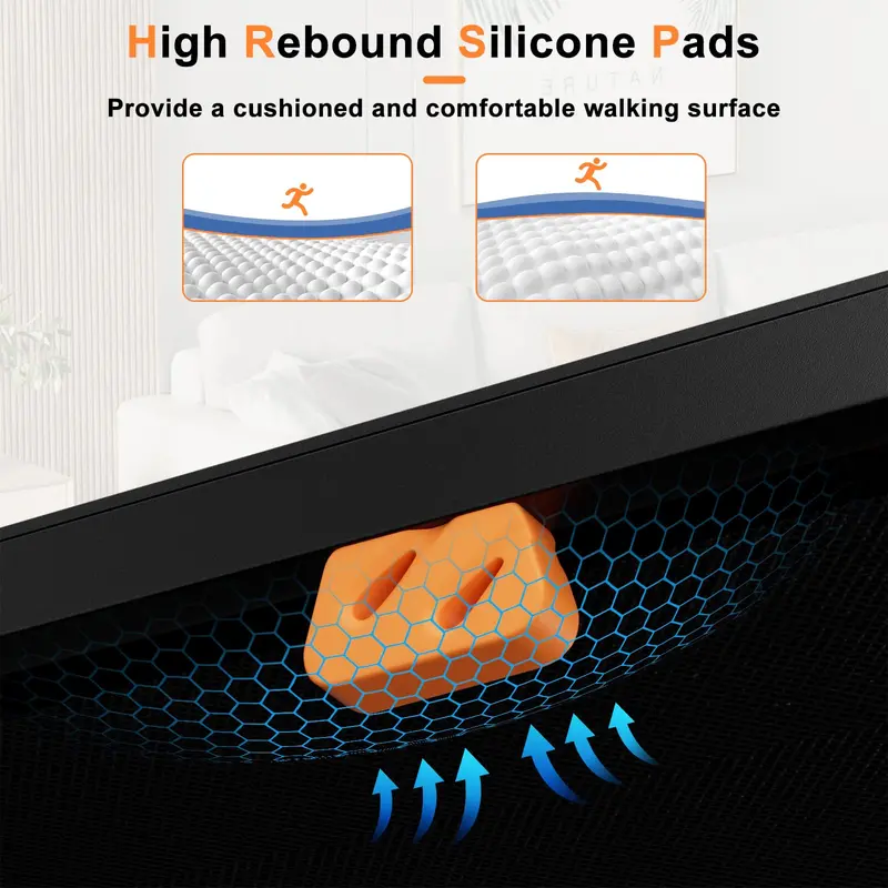 Under-Desk Walking Pad – Quiet Treadmill with 340-LB Capacity, Remote & LED Display