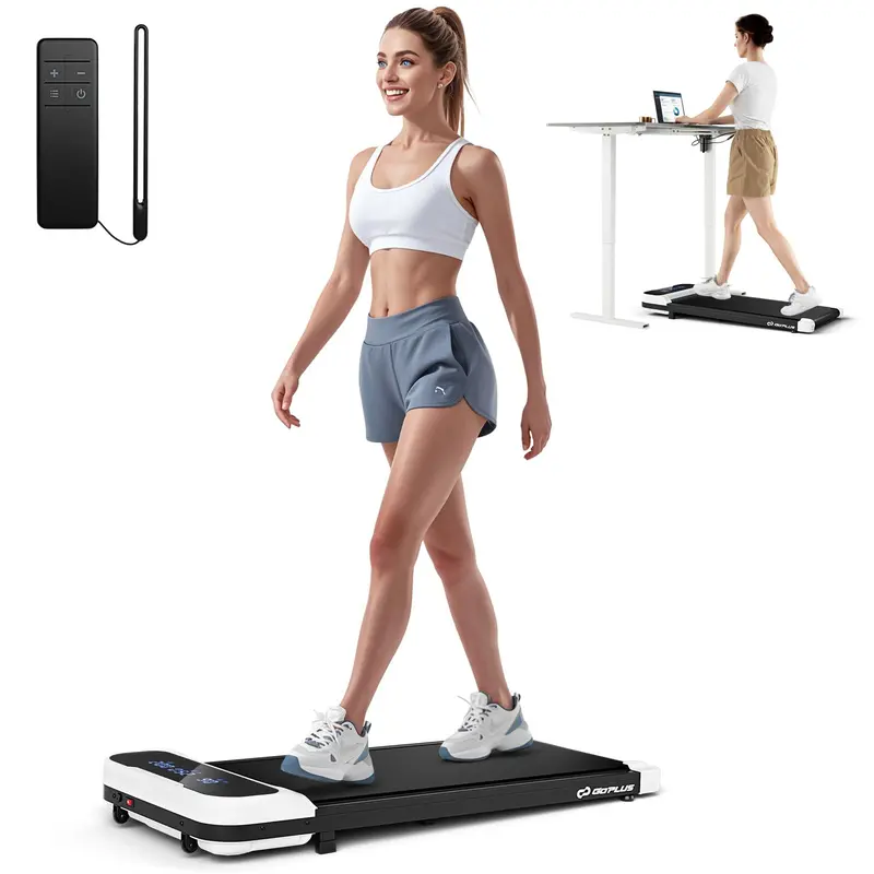 Under-Desk Walking Pad – Quiet Treadmill with LED Display, Remote Control & 3 Countdown Timers