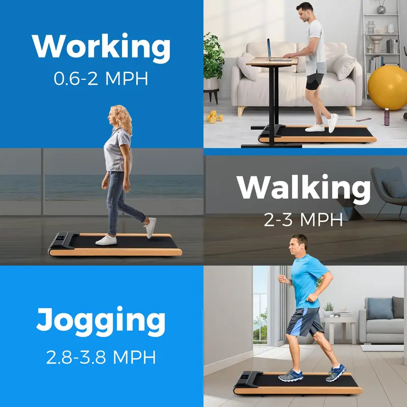 Under-Desk Walking Pad Treadmill for Home Offices with Remote Control and Foldable Design 2