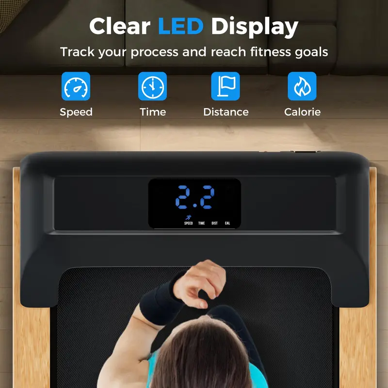 Under-Desk Walking Pad Treadmill for Home Offices with Remote Control and Foldable Design
